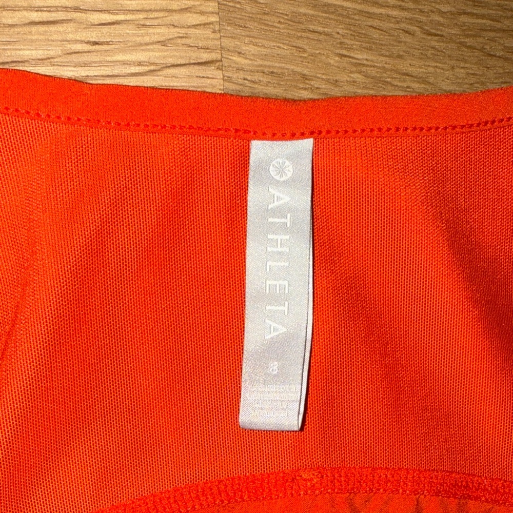 Athleta expedition Red Sleeveless Zip-Up Dress built in shorts women’s size 8 - Picture 3 of 10
